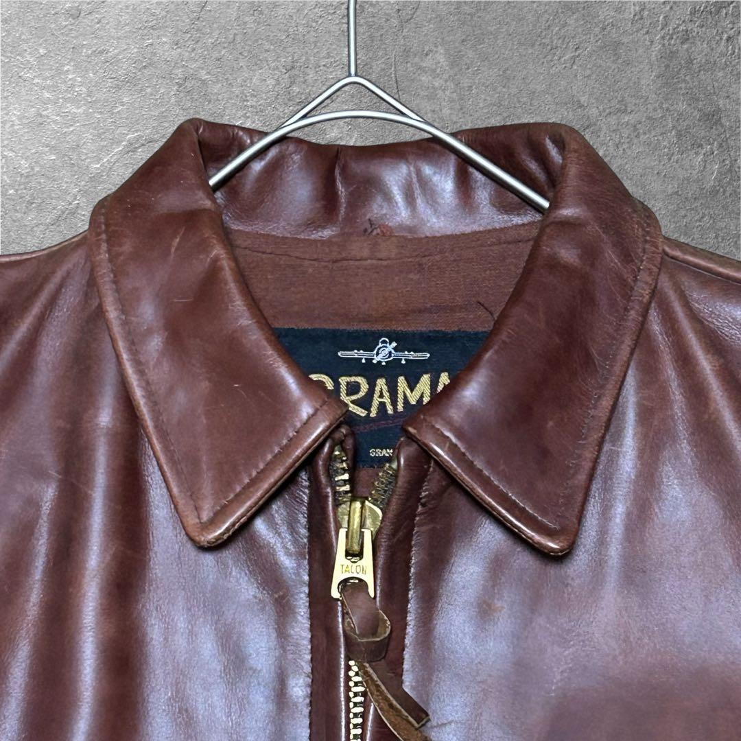 GRAMAN COWHIDE シングルライダース 本革 牛革 カウハイド 古着