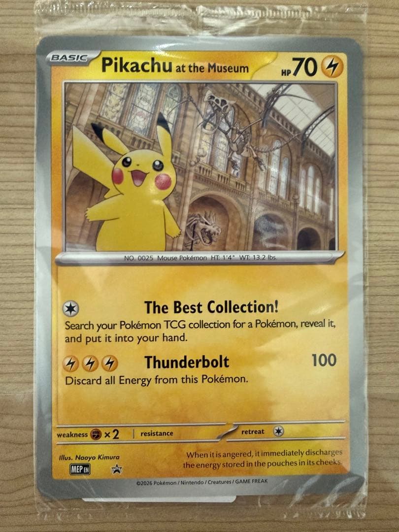 Pikachu at the Museum ポケモンカード