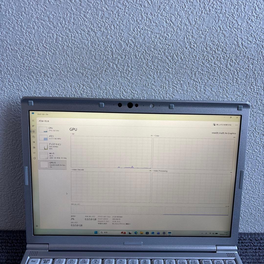 Panasonic CF-SV i5-1145G7 メモリ8GB #M6977