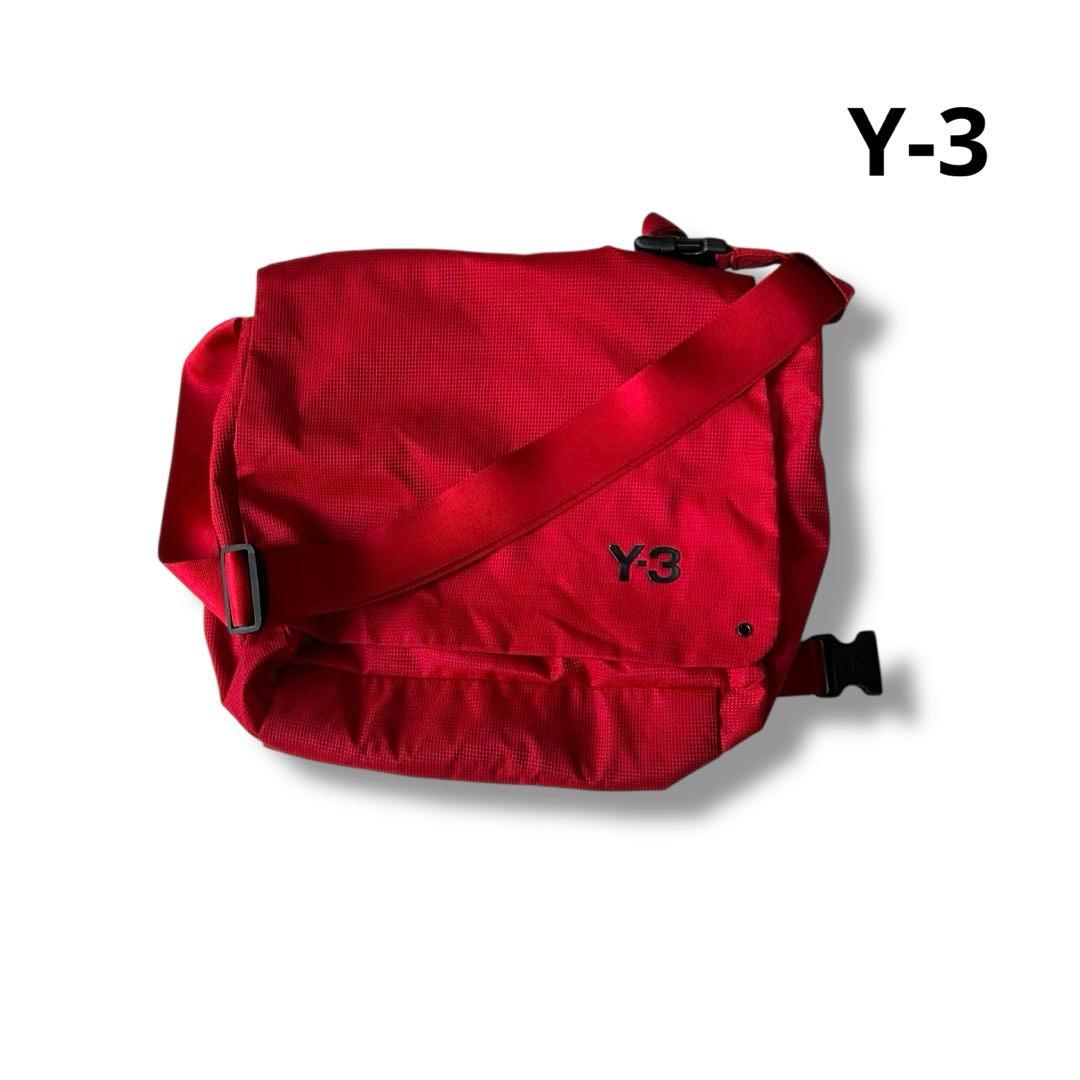 Y-3 ギミック メッセンジャーバッグ ショルダーバッグ レッド