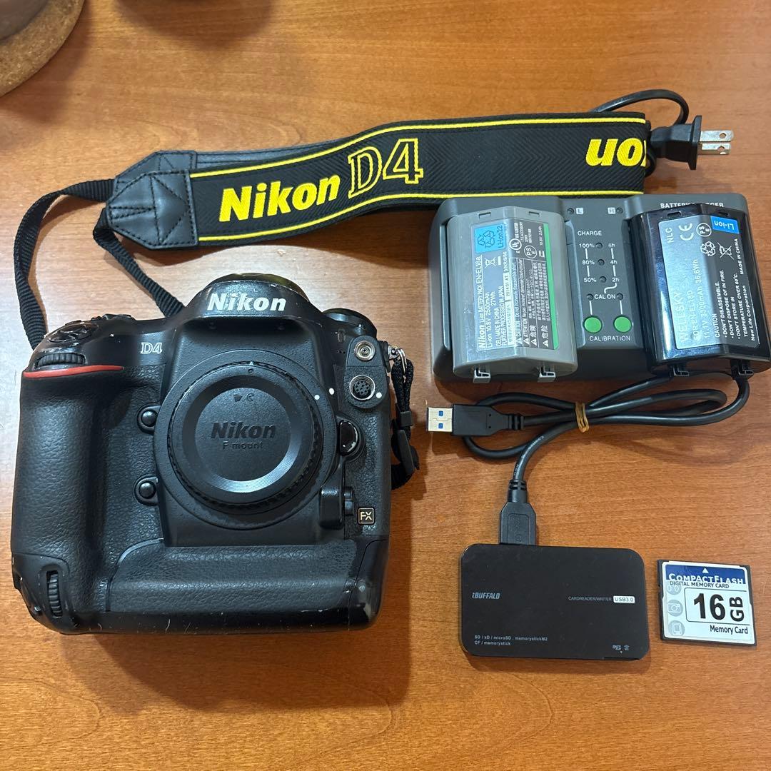 Nikon D4 本体 充電器 バッテリー セット