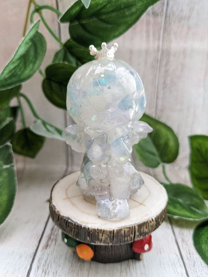 【yucco89】エンジェルオーラクォーツのたこちゃん形オルゴ☆他３点