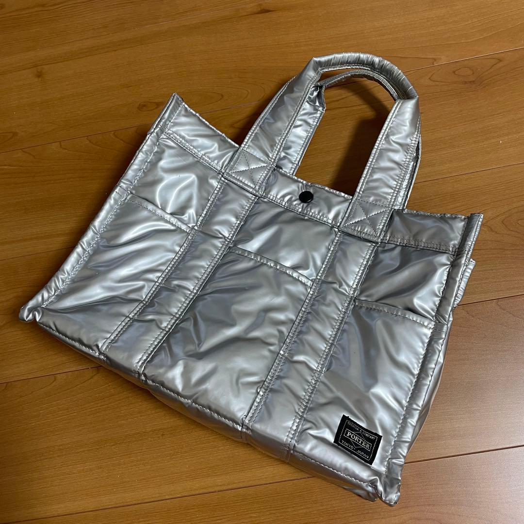 HEAD PORTER ヘッドポーター シルバージェット トートバッグ