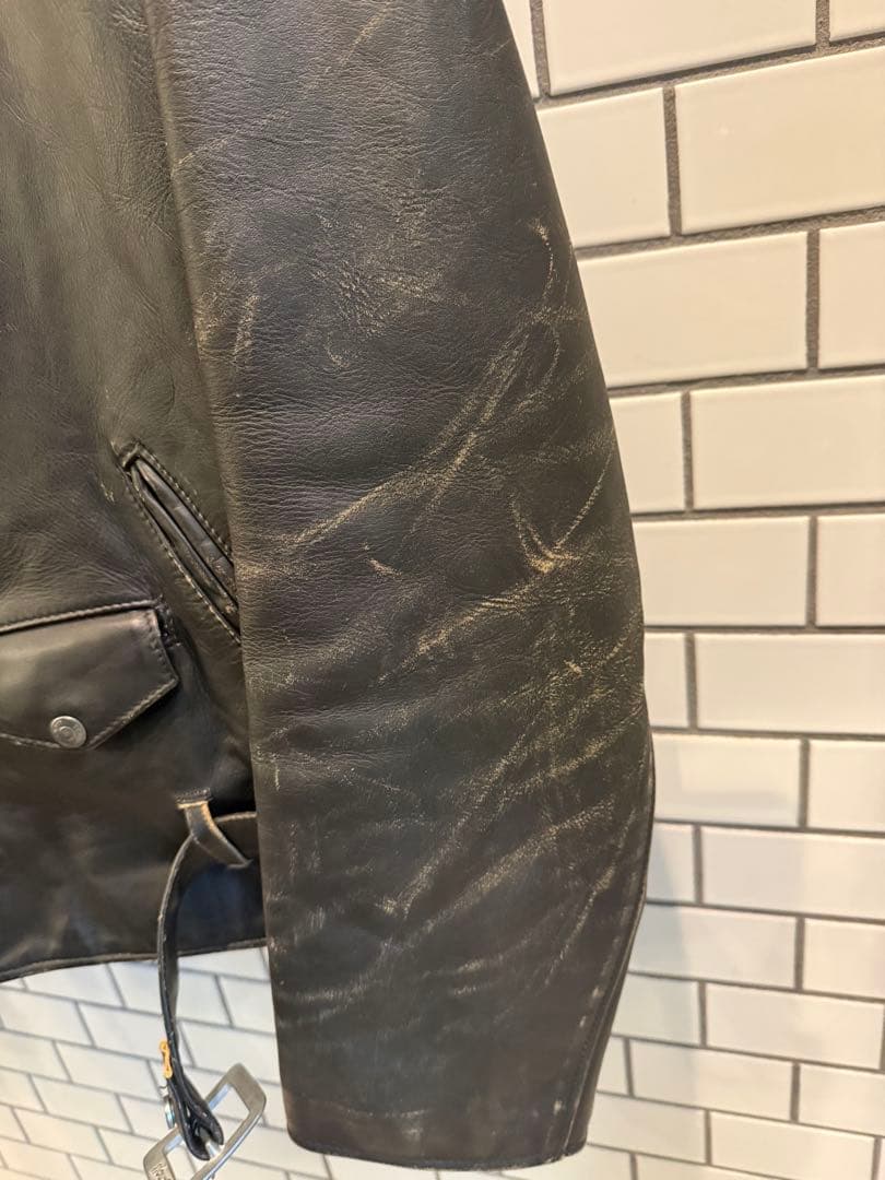 極美品Schott パーフェクト 70 ビンテージ ライダース7575 XL