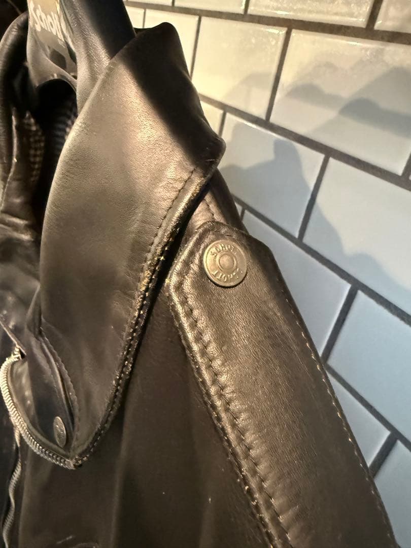 極美品Schott パーフェクト 70 ビンテージ ライダース7575 XL