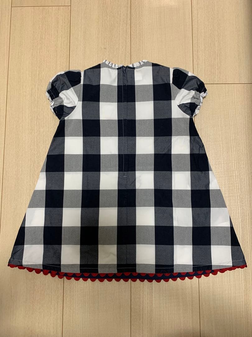 Ｌ*♬様 familiar チェック柄 ワンピース 90 いちご