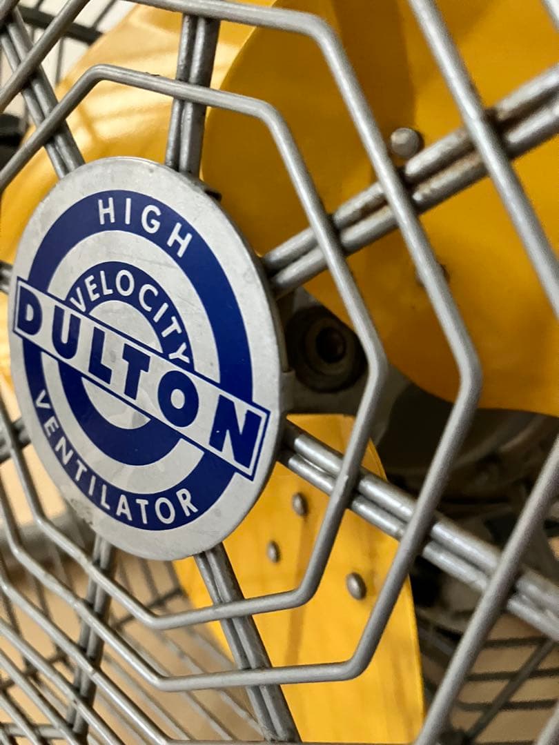 DULTON ダルトン 金属製 レトロ サーキュレーター 扇風機 黄色