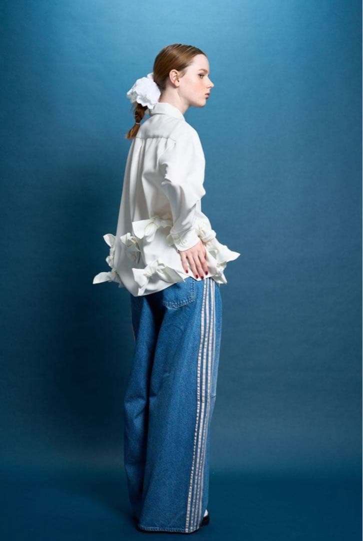 THETOE Emirates track denim pants 新品