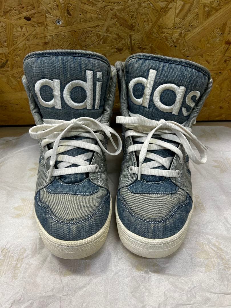 adidas デニム ハイカットスニーカー　ジェレミースコット　US7 1/2