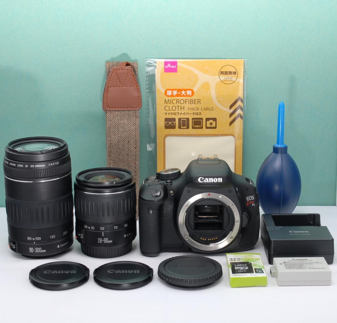☘️ショット数少✨ Canon Kiss X5 ダブルレンズ 超望遠 一眼レフ