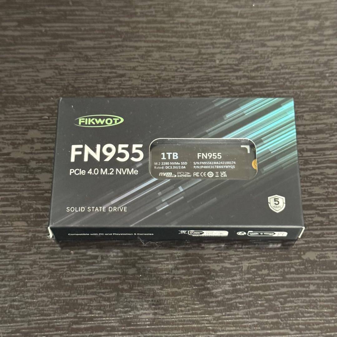 内蔵型SSD FIKWOT FN955 1TB PCIe 4.0 M.2 NVMe SSD