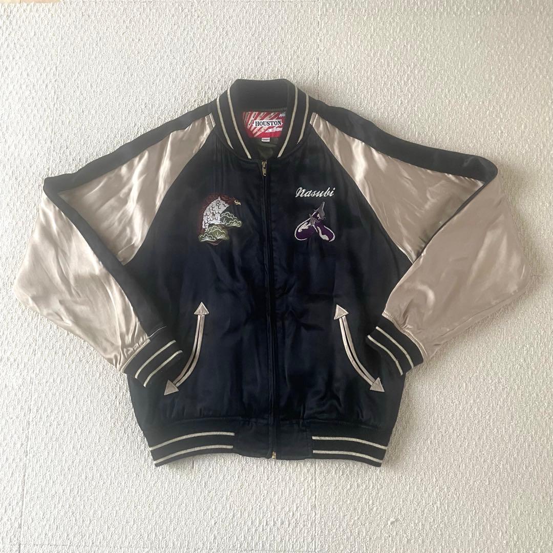 HOUSTON リバーシブルスカジャン 一富士二鷹三茄子　size L