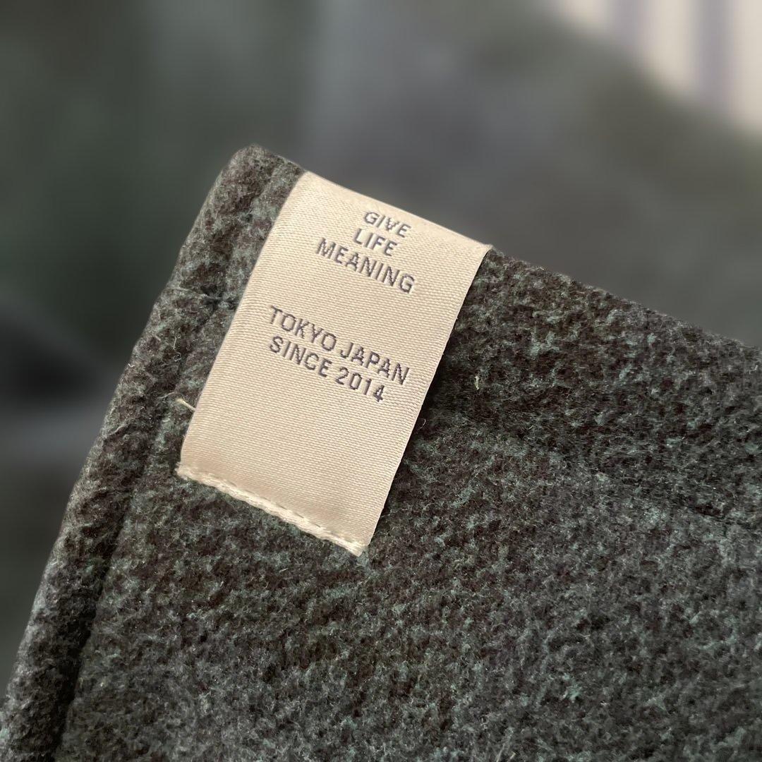 DESCENDANT ダークグリーン チェックジャケット