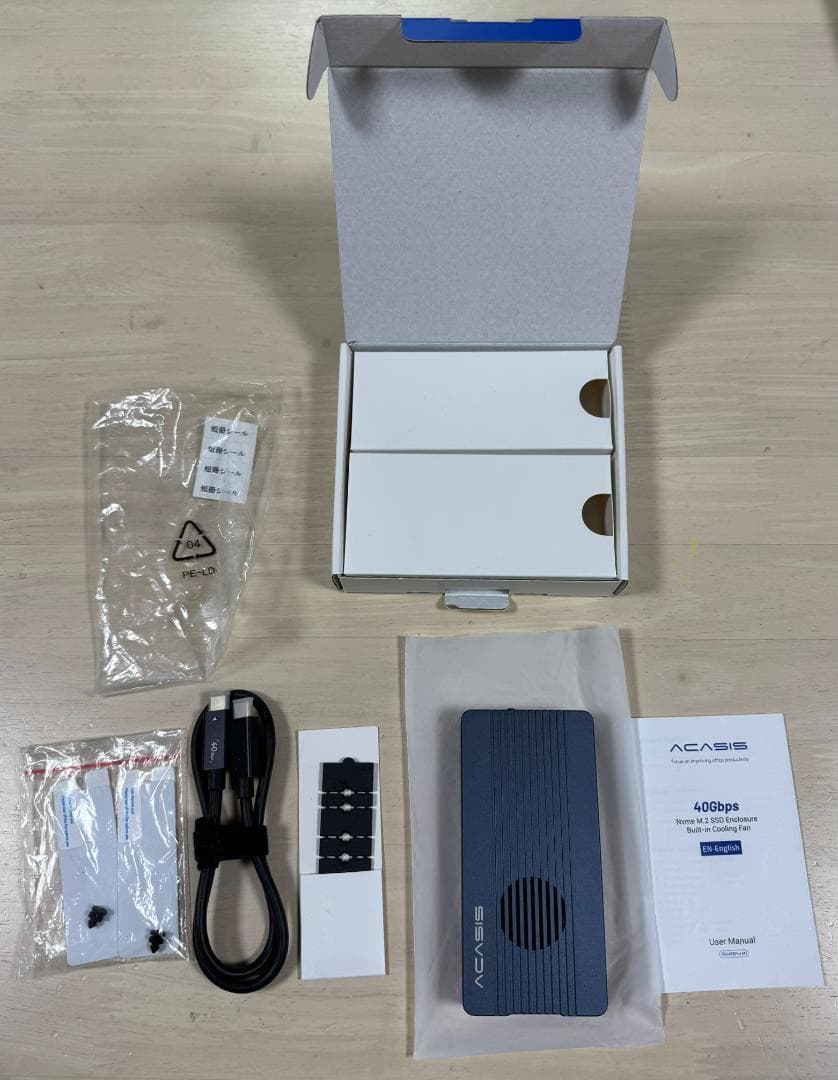 美品SSD外付けケースACASIS 40GbpsSSD TBU405Pro M1