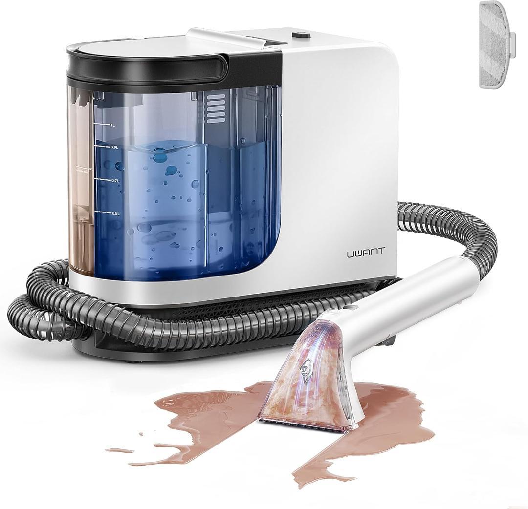 カーペットクリーナー 大容量水タンク リンサークリーナー 布洗浄 18000Pa