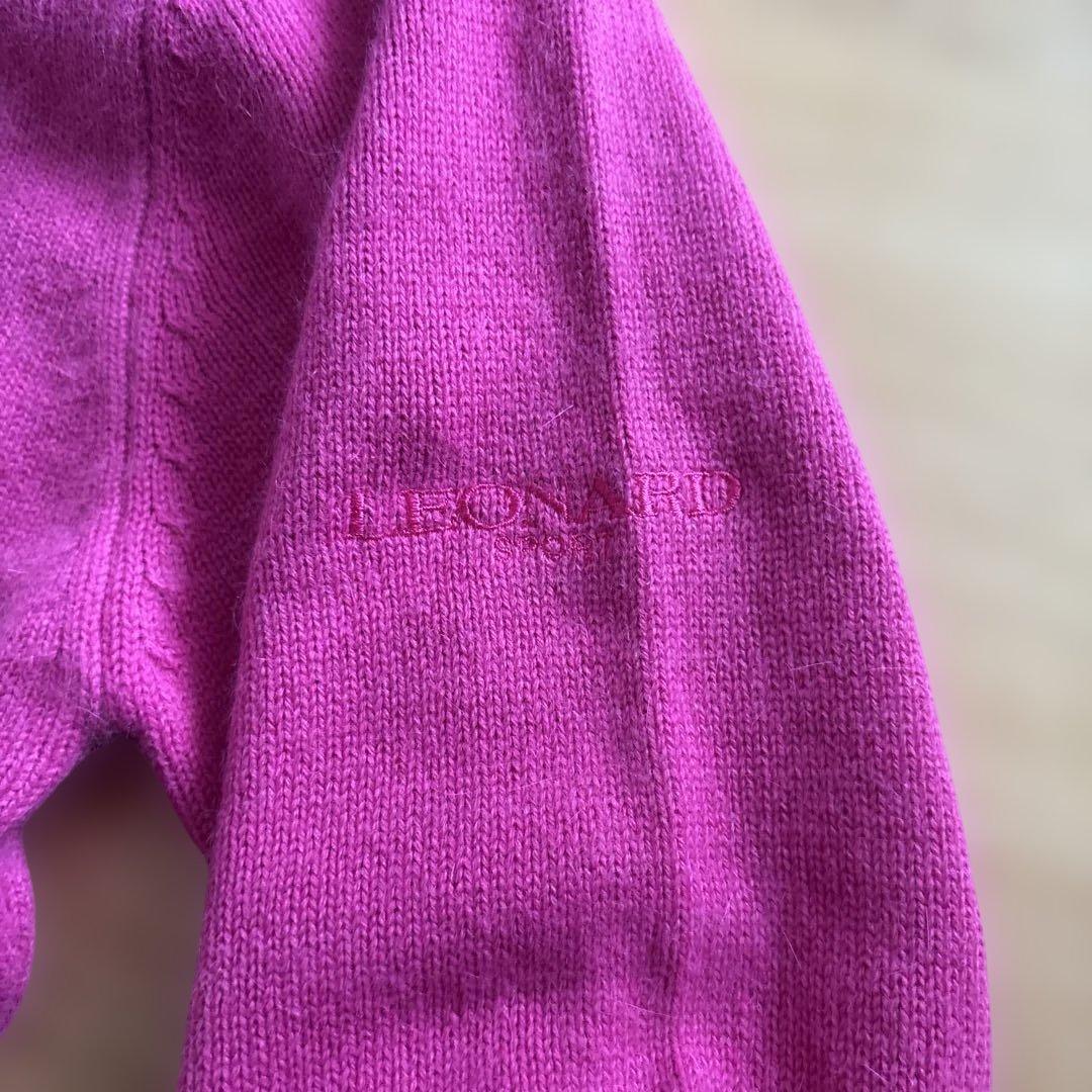 【まとめ売り】LEONARD SPORT 花柄 ペイズリー ニット ウール