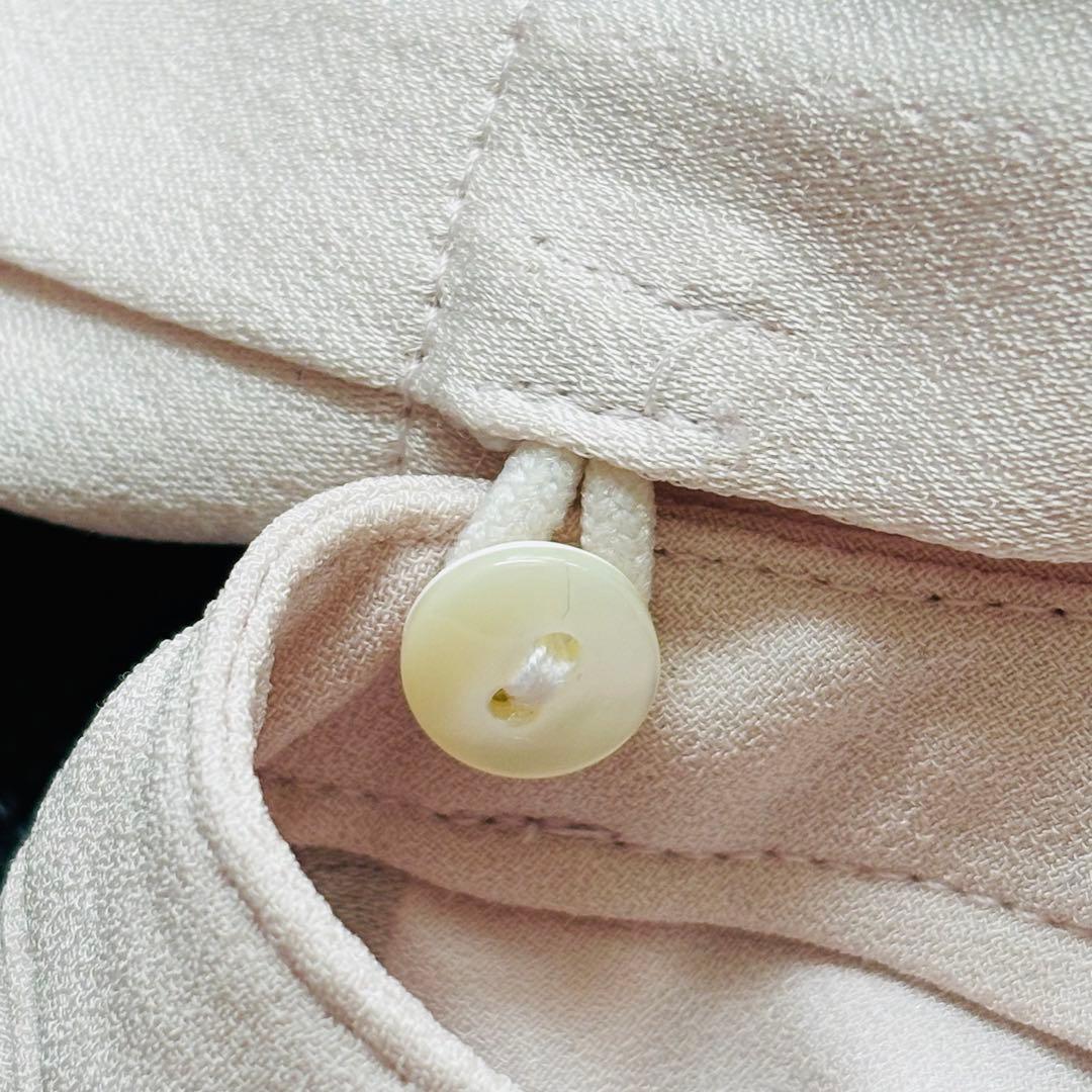 ANAYI 2023 バックサテン ボウタイブラウス 38 ピンク 2WAY