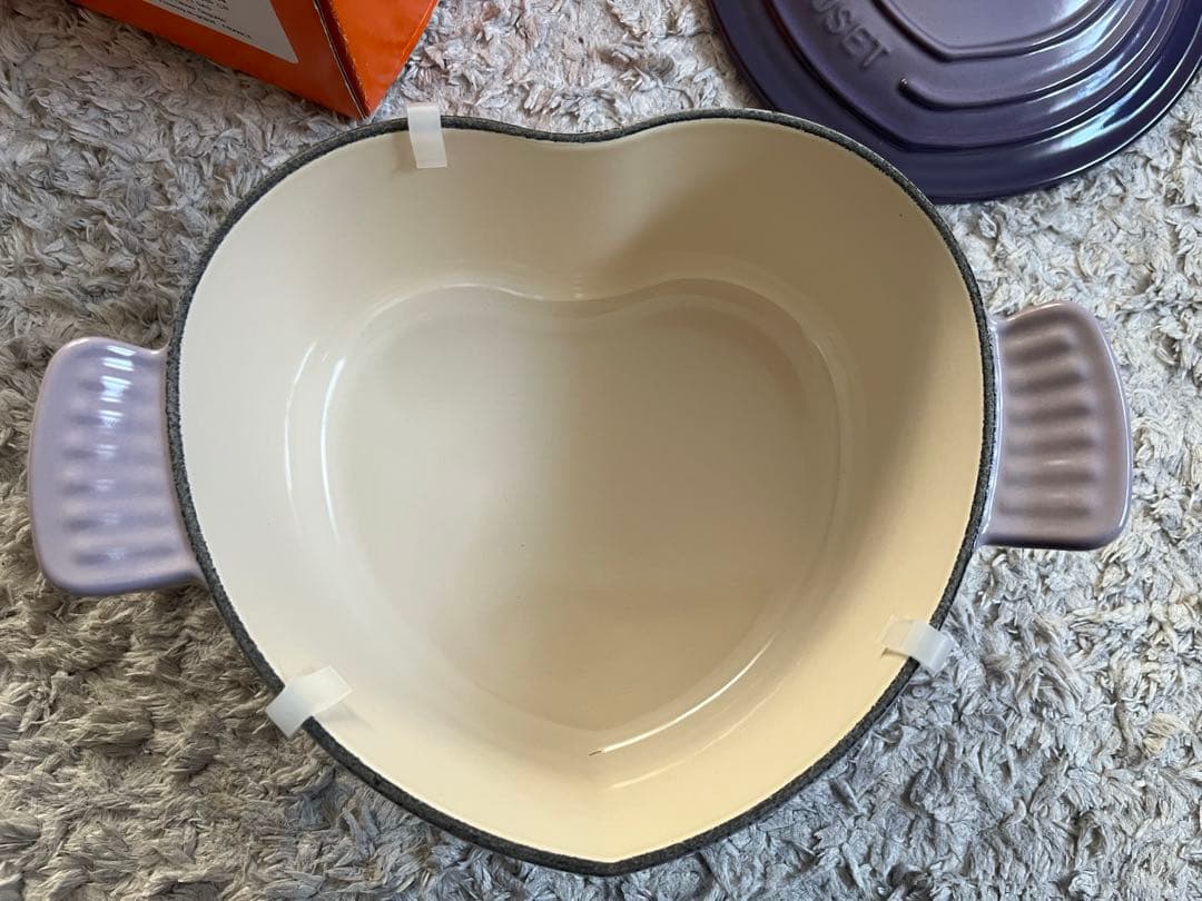 【美品】ル・クルーゼ　ココット・ダムール　20cmｃｍ　コースタルブルー