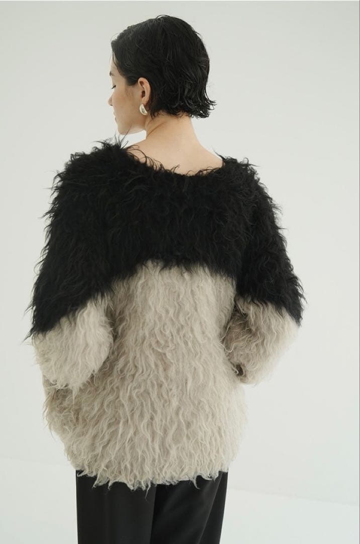 CLANE 新品・タグ付き SHAGGY KNIT CARDIGANサイズ1