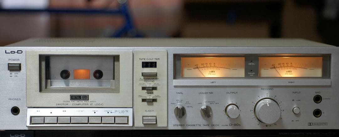 ★☆Lo-D ローディー/ ３ヘッドカセットデッキ D-80s 動作品☆★