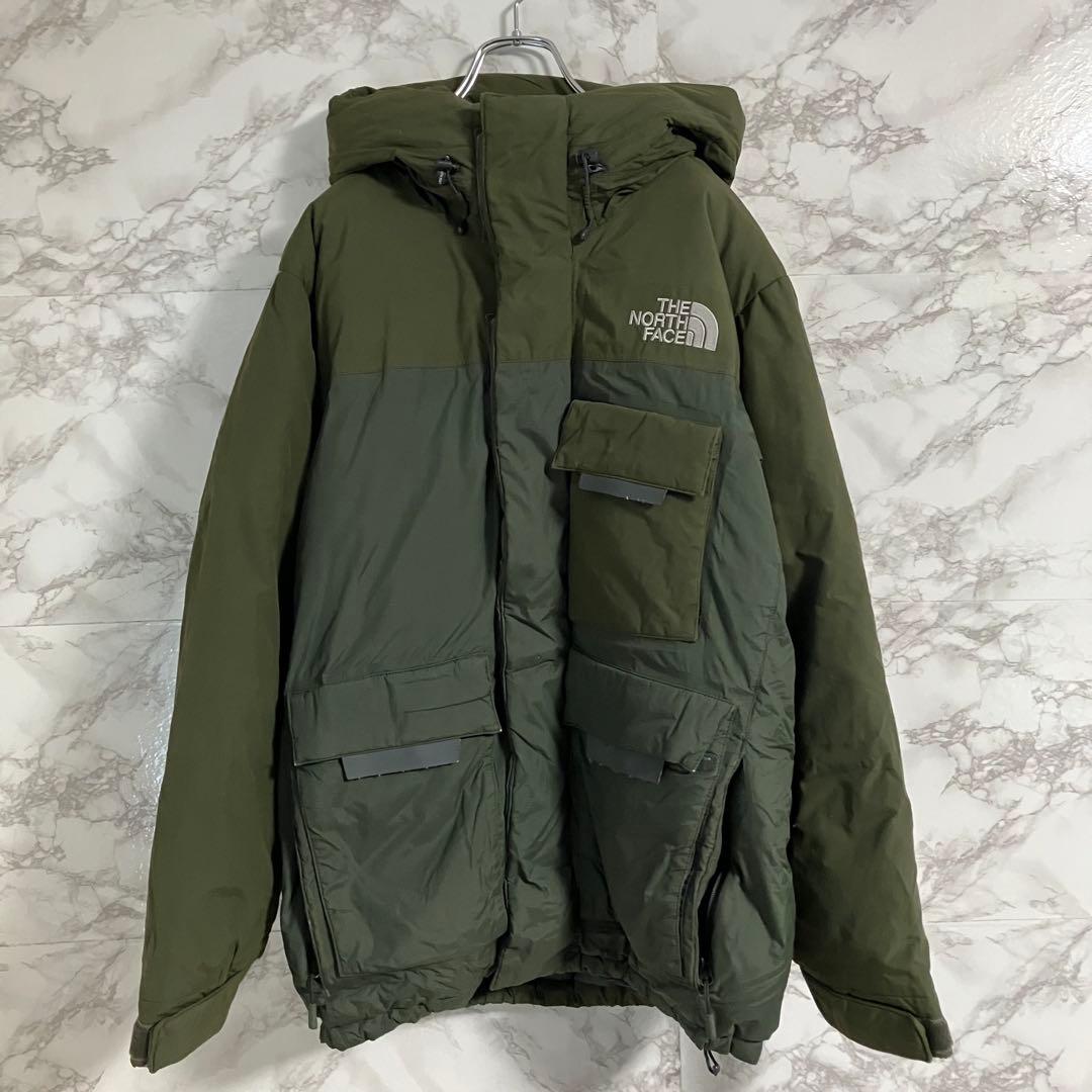 ノースフェイス　７００ＦＰ　ワンポイント刺繍　ダウンジャケット　グリーン　Ｓ