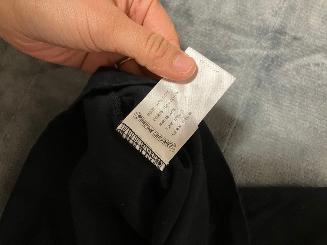 CHROME HEARTS ブラックポケットTシャツ