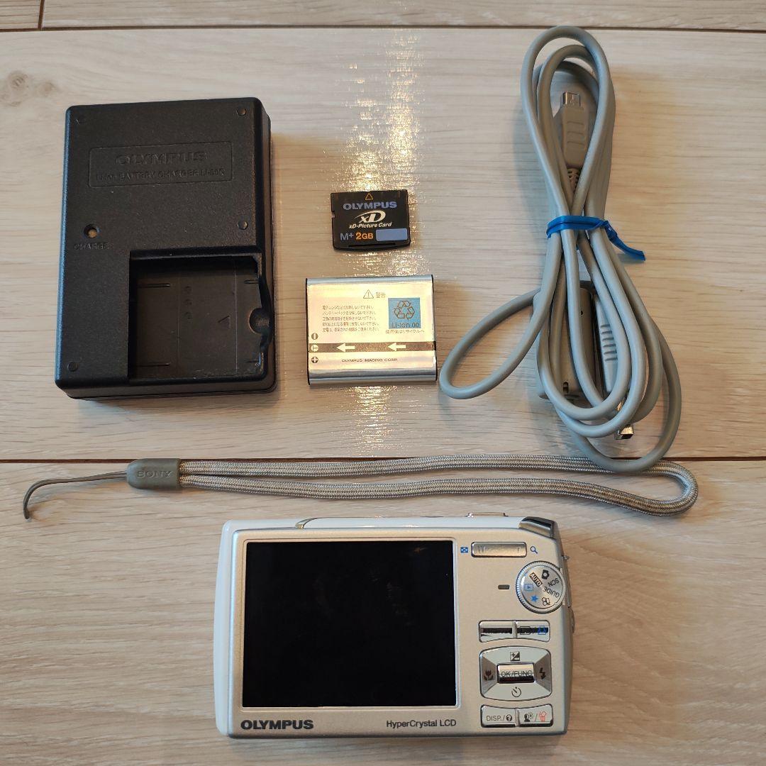 【美品】OLYMPUS μ デジタルカメラ ホワイト