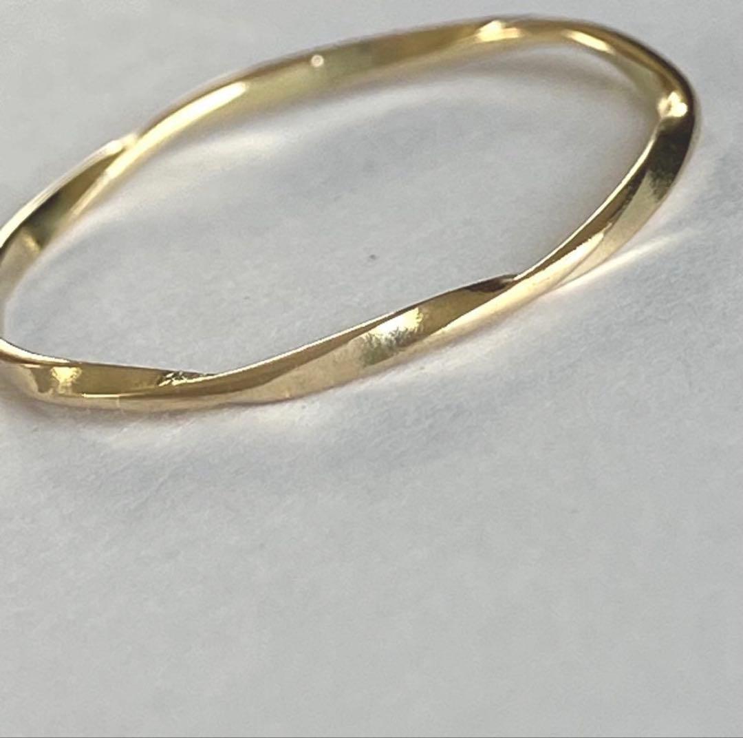 K18 18金　華奢　リング　指輪