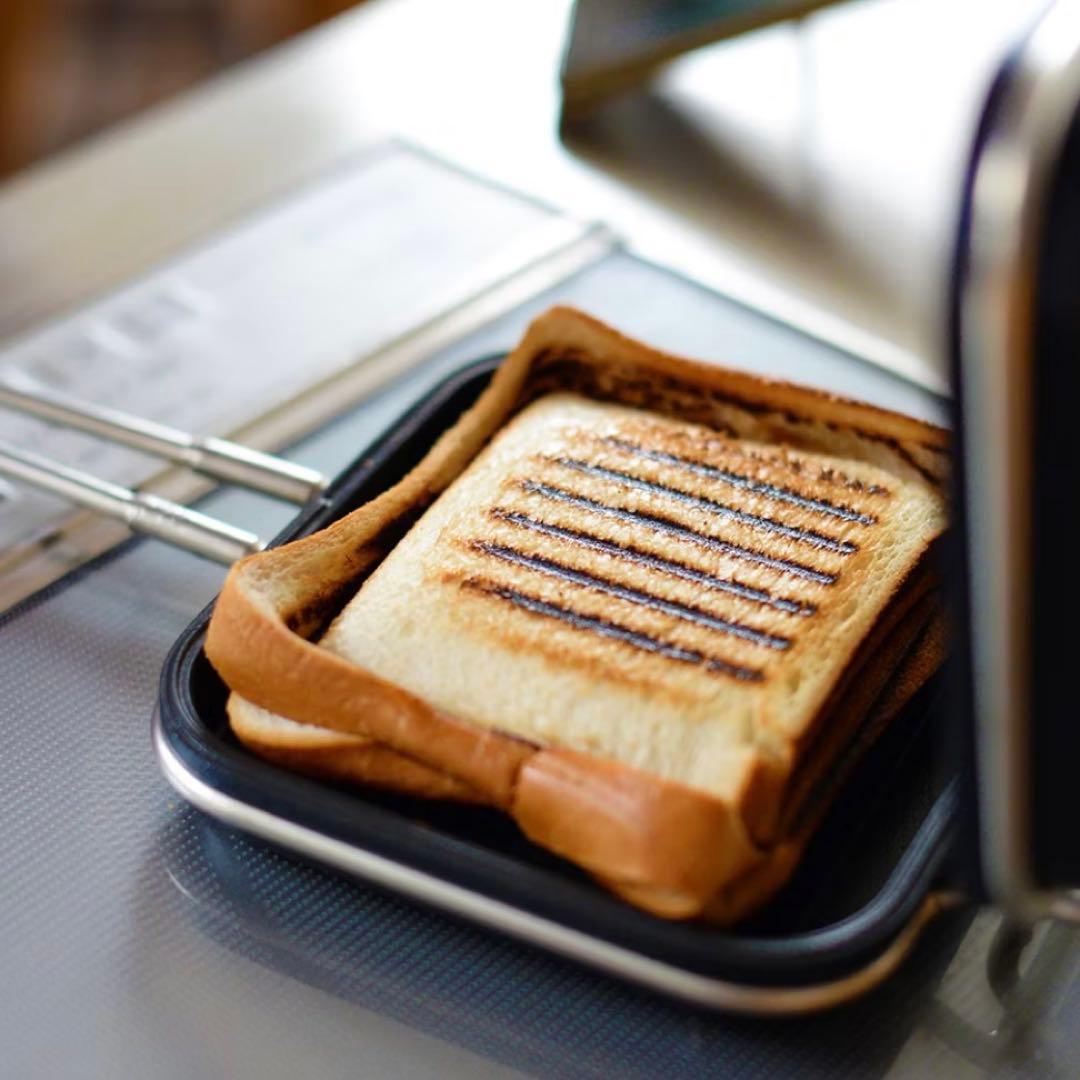 美品【家事問屋】ホットパン／ホットサンドメーカー／レシピブック付き★燕三条製