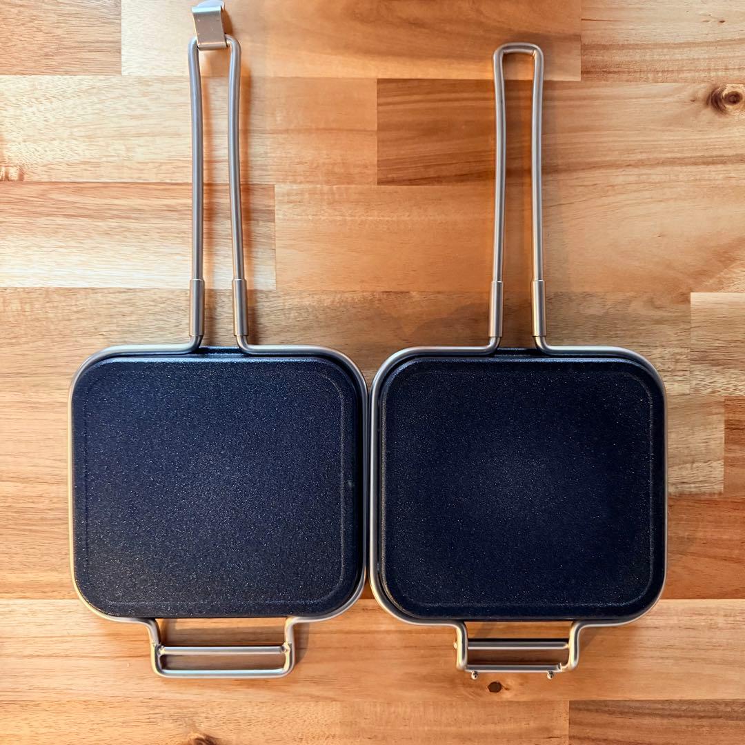 美品【家事問屋】ホットパン／ホットサンドメーカー／レシピブック付き★燕三条製