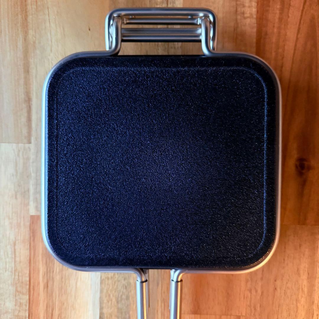 美品【家事問屋】ホットパン／ホットサンドメーカー／レシピブック付き★燕三条製