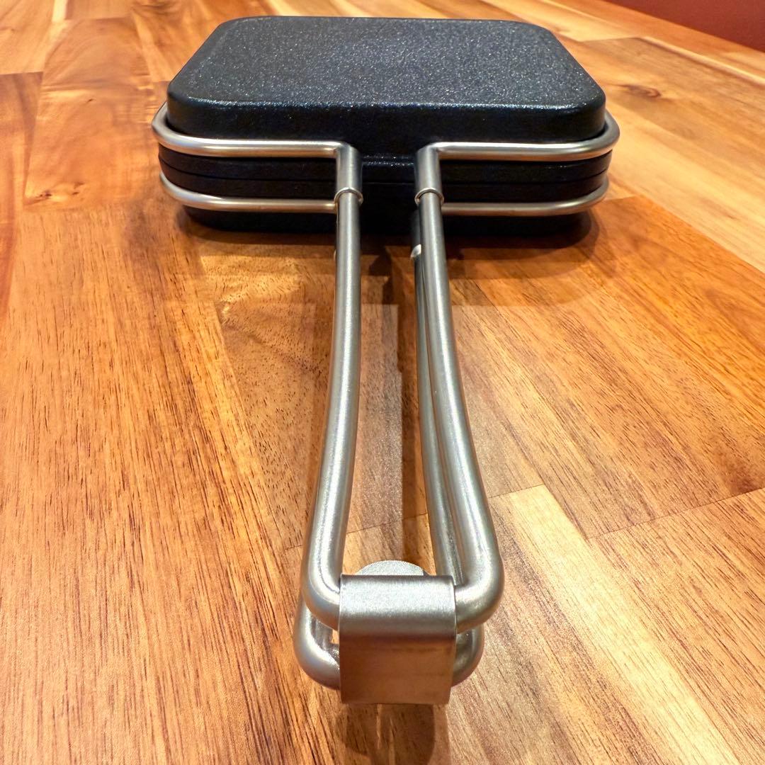 美品【家事問屋】ホットパン／ホットサンドメーカー／レシピブック付き★燕三条製