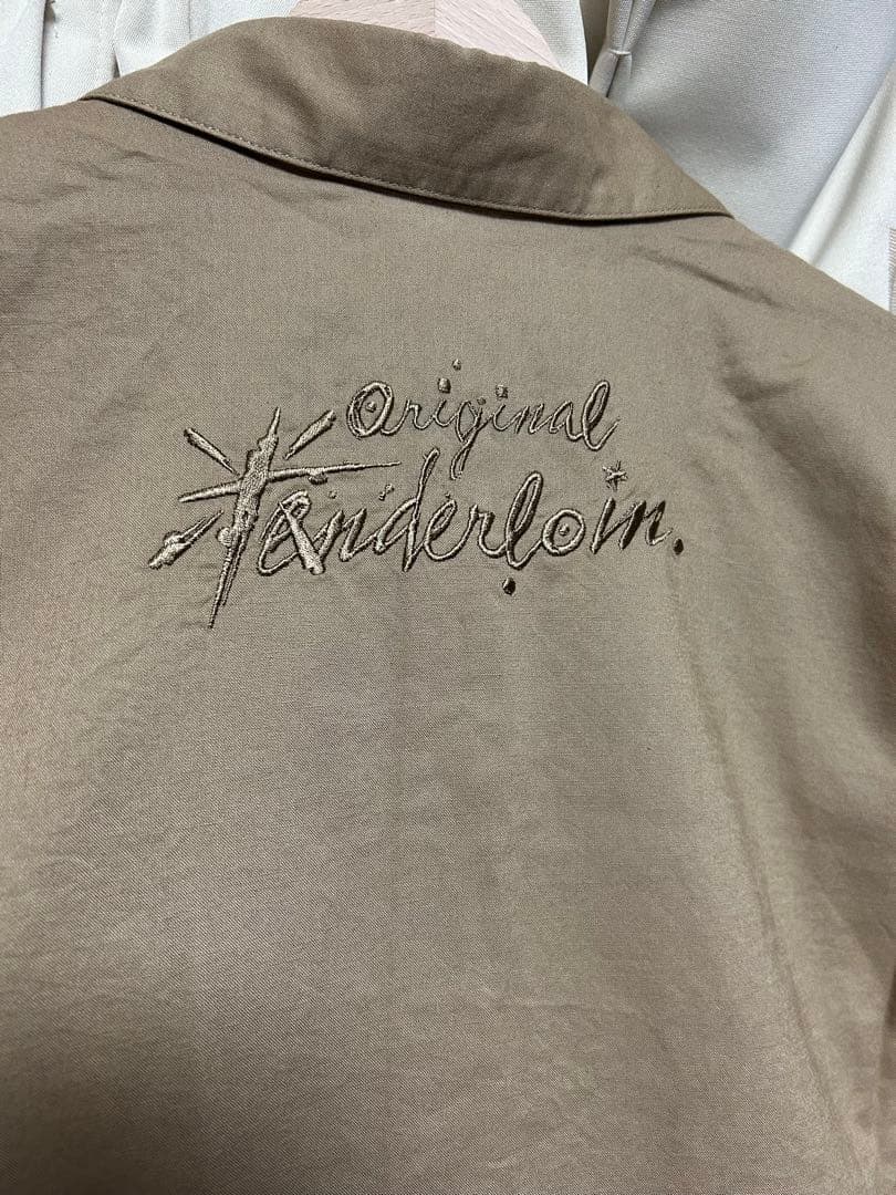 テンダーロイン COTTON SHT SOLID KHAKI M