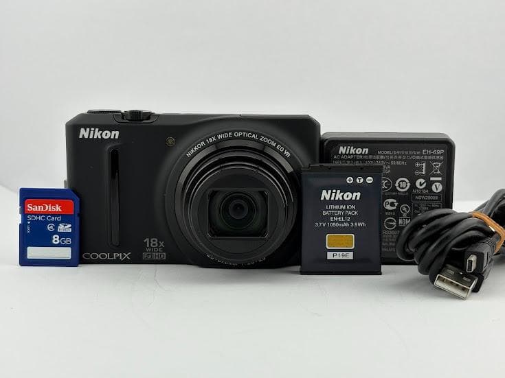 ★美品★ ニコン COOLPIX S9100 ノーブルブラック★機能良好★