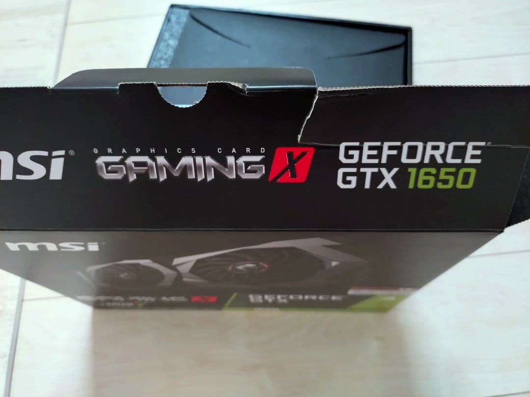 MSI GTX1650 GAMING X★中古・動作確認済み/箱あり