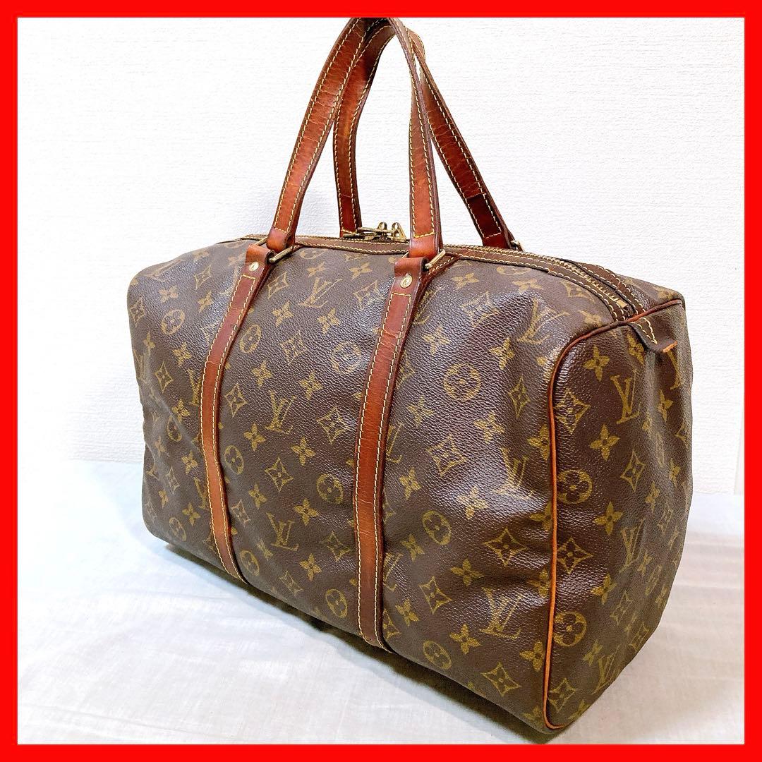 743 ルイヴィトン モノグラム　ハンドバッグボストンバッグ　サックスプール35