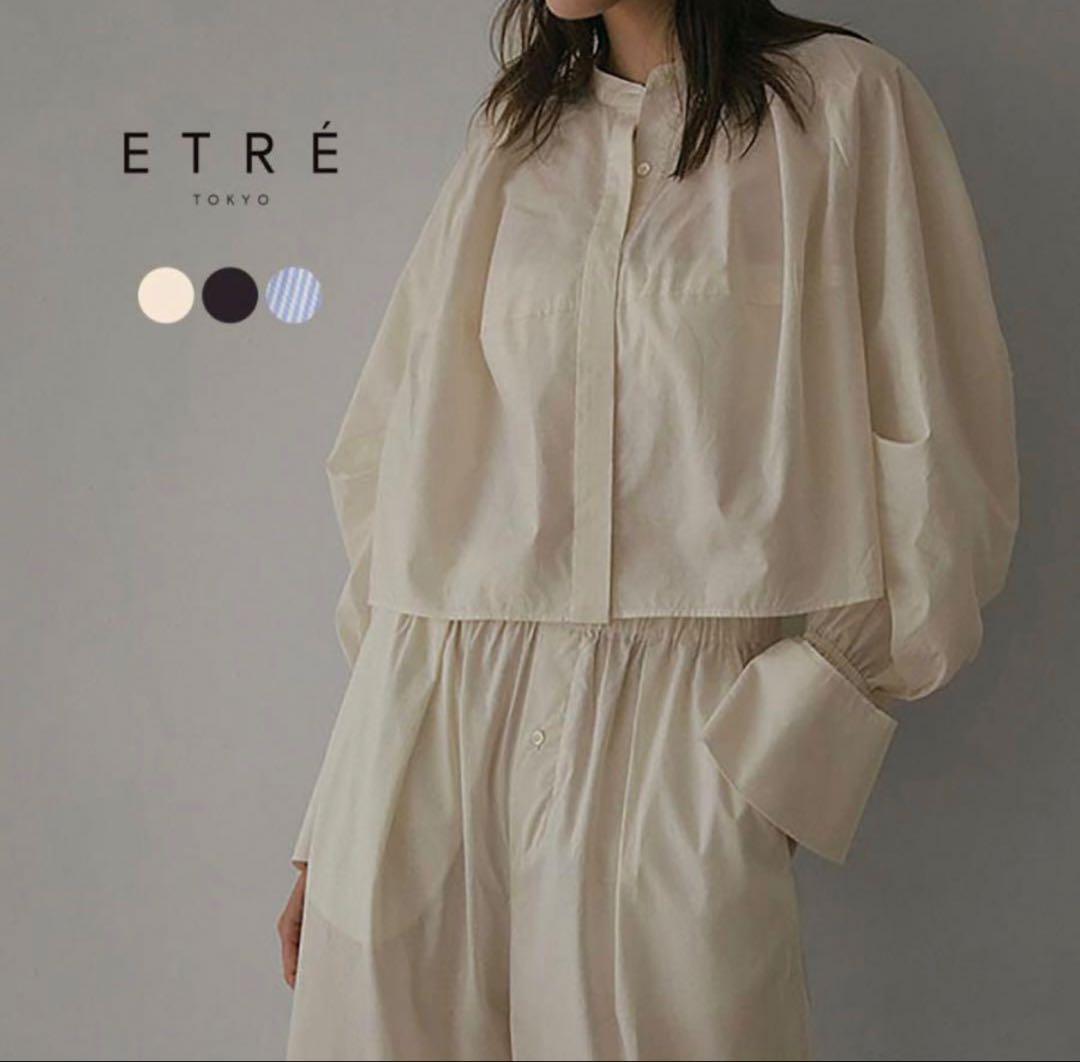 専用　ETRE TOKYO カーブスリーブバンドカラーシャツ　2点