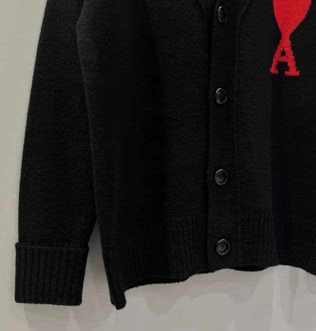 AMI PARIS 黒 ニットセーター ハート 男女兼用 M