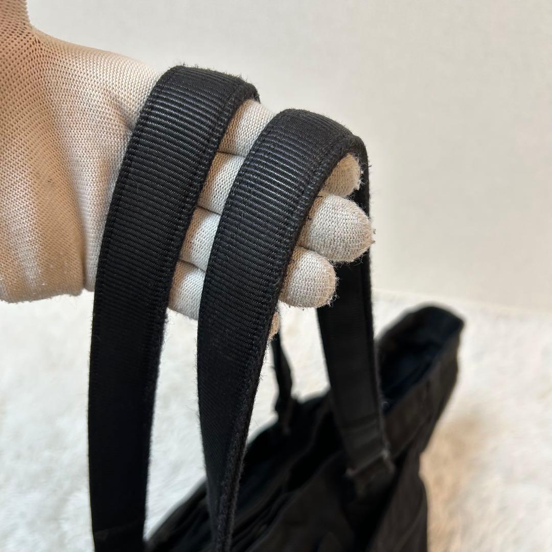 【人気✨A4可/大容量】ブリーフィング　トートバッグ　肩がけ可　ブラック　良品