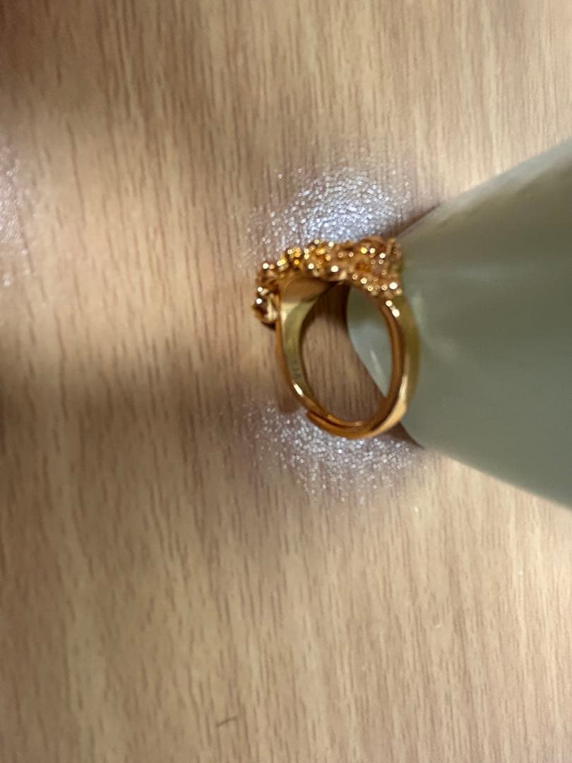 ゴールド装飾リングk18刻印あり