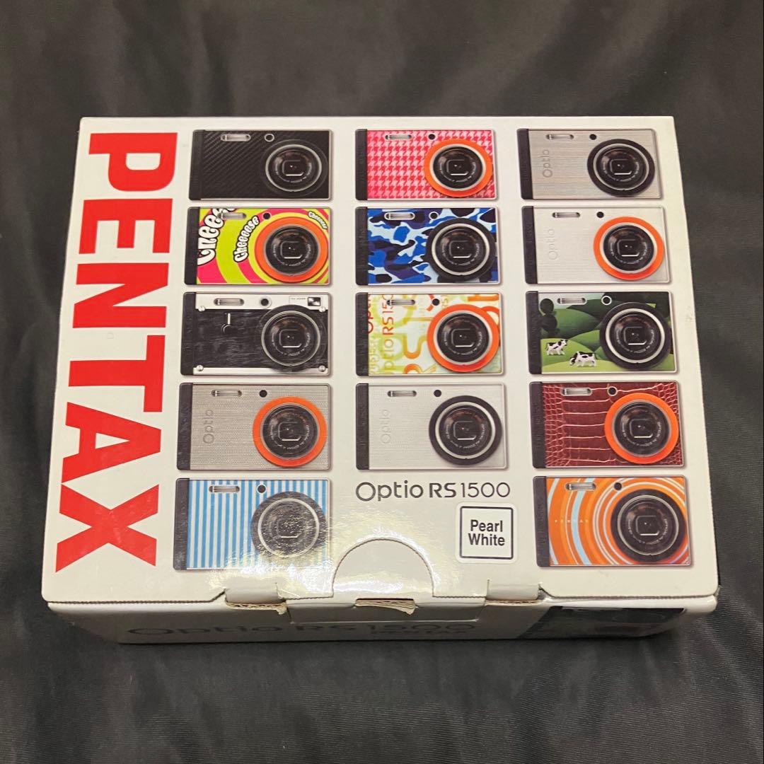 PENTAX Optio RS1500 パールホワイト フルセット 動作確認済み