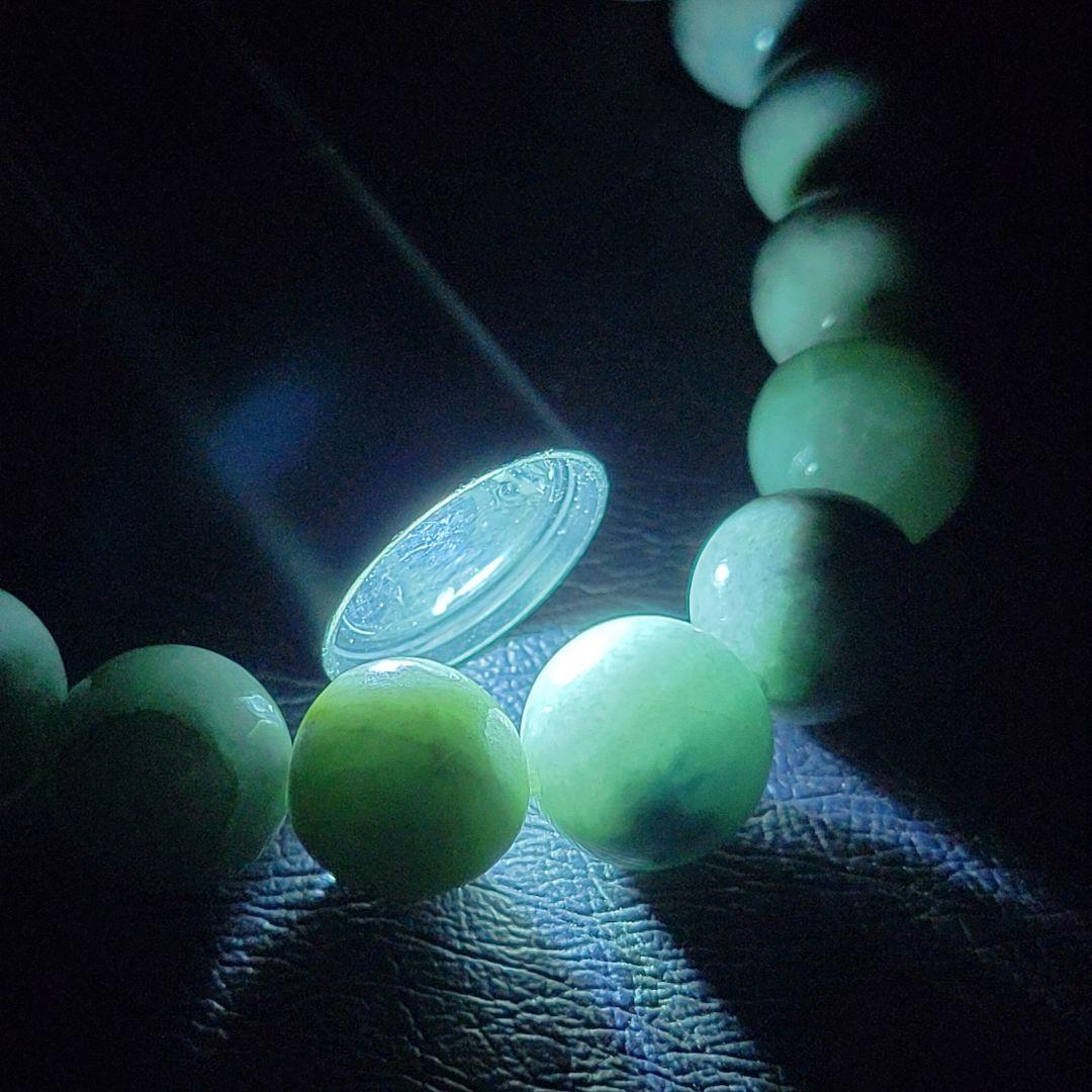 10㍉玉:サイズ16~17cm　糸魚川翡翠ブレスレット　BR0021