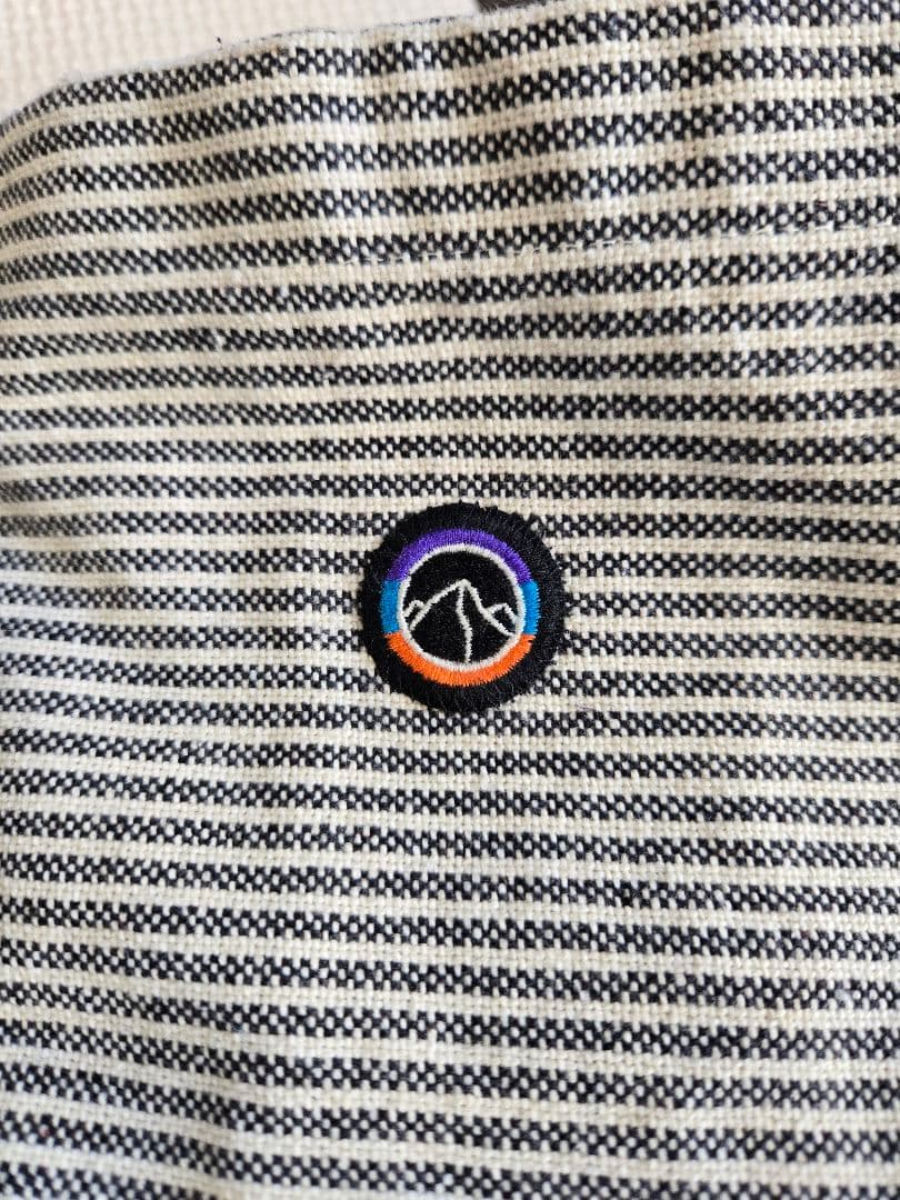 パタゴニア リサイクルマーケットトート FIFS ストライプ ホワイト グレー