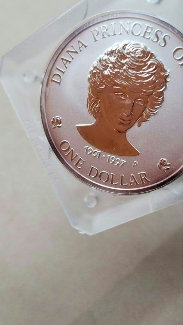 1ドル記念銀貨 クック諸島 エリザベスⅡ　ダイアナ妃　1oz