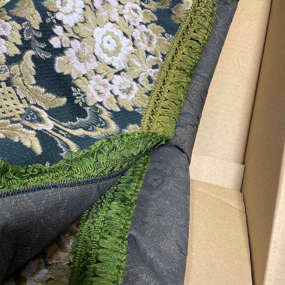 金華山　花かご　グリーン　センターカーテン