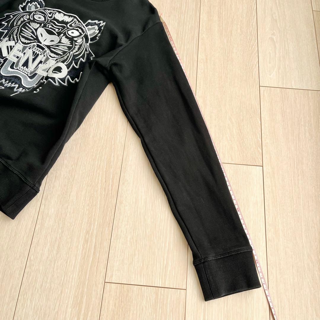 KENZO トラ 刺繍 メンズ S 黒 ブラック