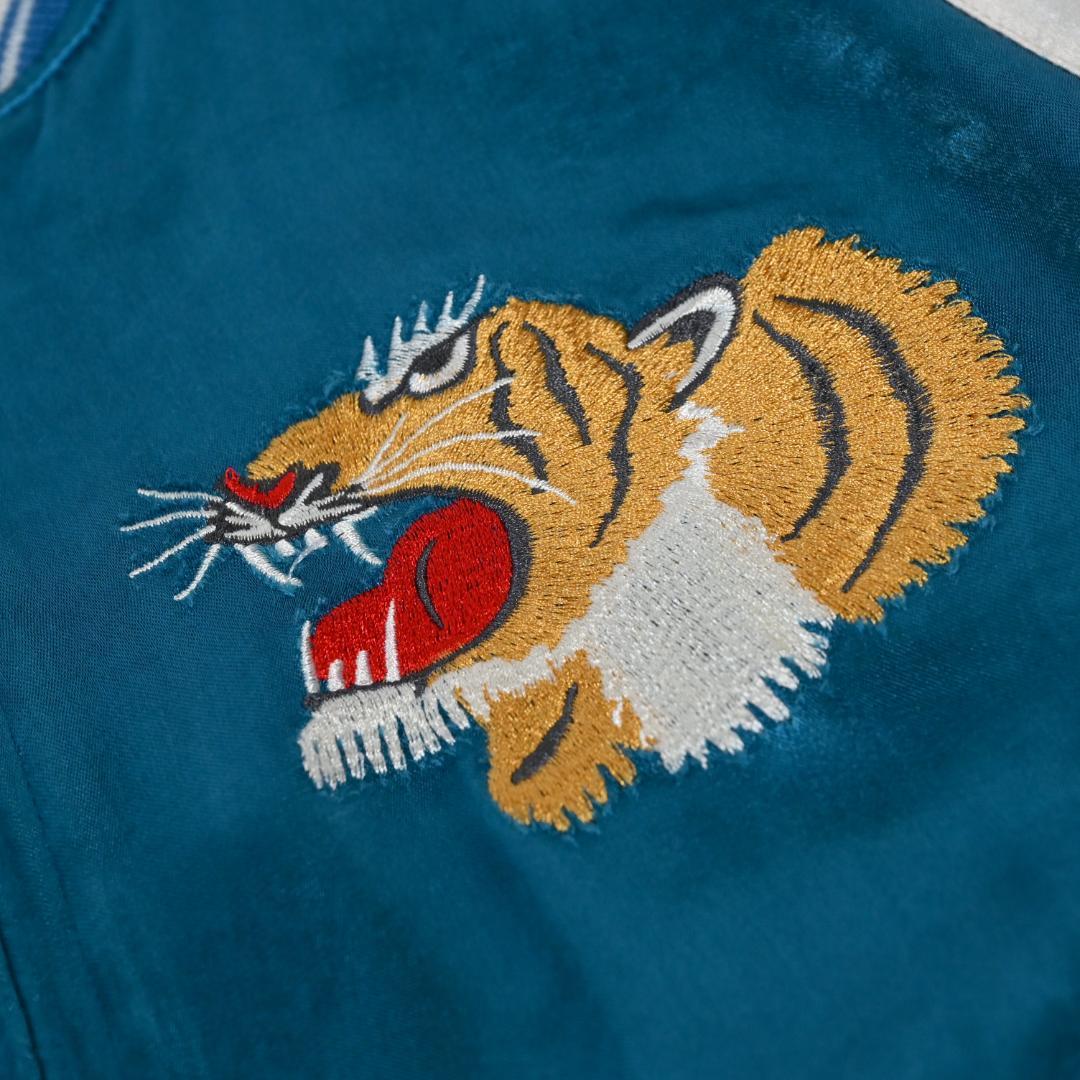 AVIREX　アヴィレックス　スカジャン　ブルー　虎　龍　リバーシブル　XL