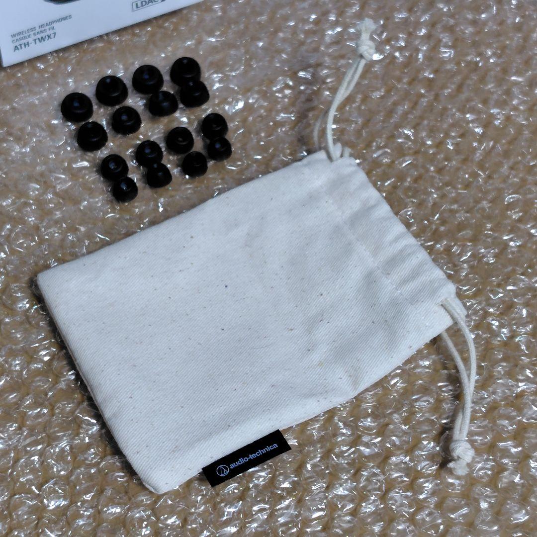 【美品】オーディオテクニカ ワイヤレスイヤホン ATH-TWX7 付属品多数