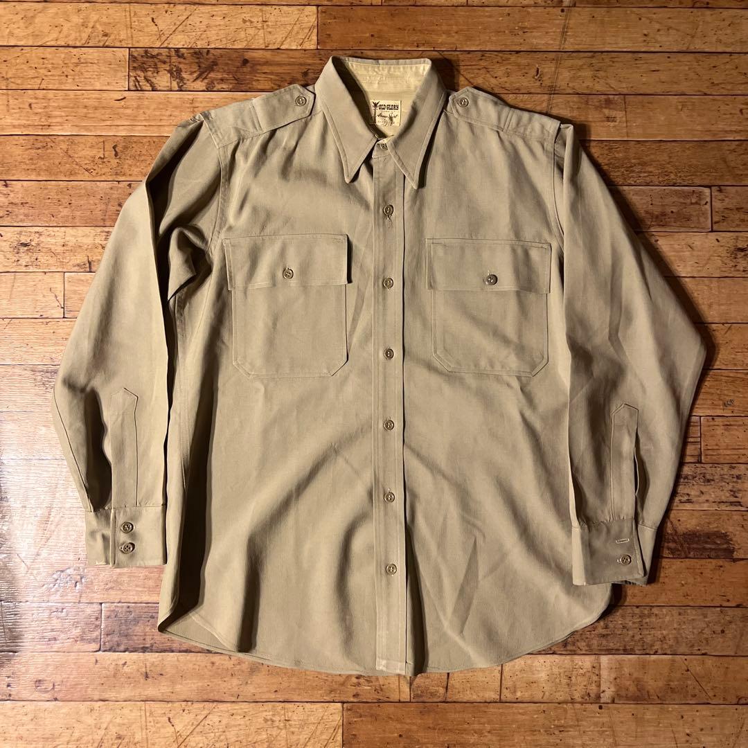 40s 50s vintage Old Glory 長袖シャツ コットンギャバ