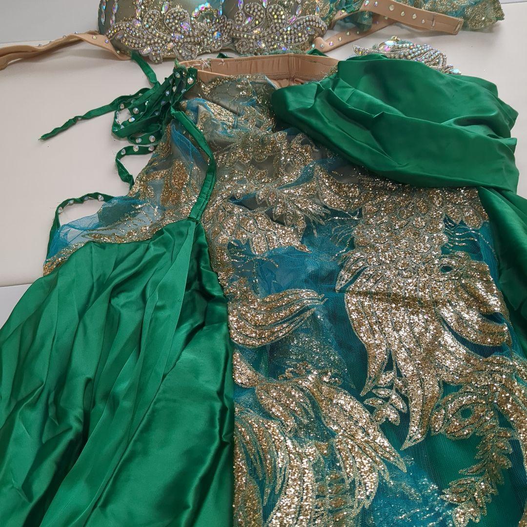 ベリーダンス セットアップ 緑